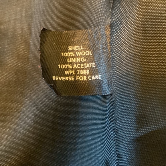 A-Line contemporary timeless wool pea coat lined black womens medium - Picture 9 of 13